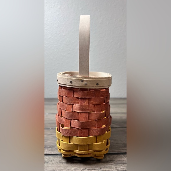 Longaberger 2010 Collectible Halloween Candy Corn Basket Combo orange yellow whi - Picture 5 of 9